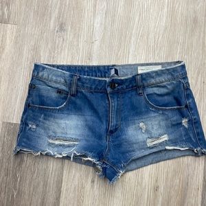 Denim shorts
